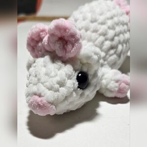 Rat.  Crochet.  Arugami. Stuffy.  Toy.  Gift. Soft Yarn. Hand Made.